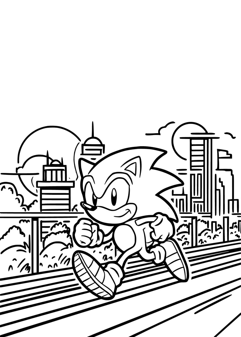 Sonic tung vòng vàng khổng lồ