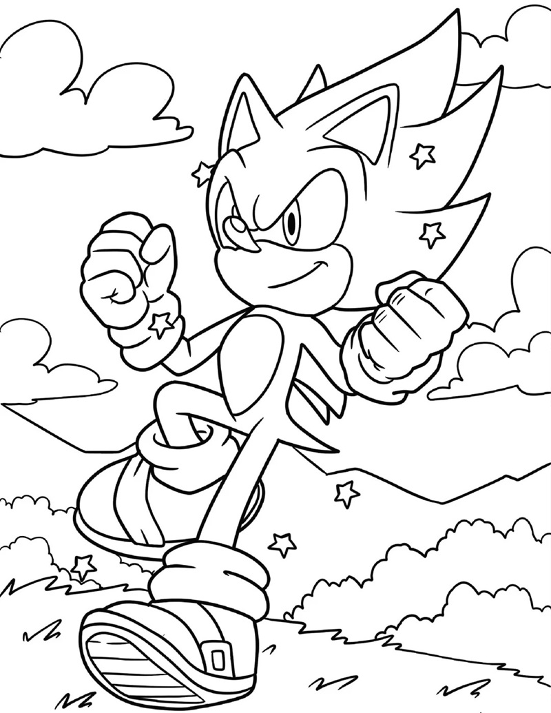Sonic giơ nắm đấm siêu ngầu