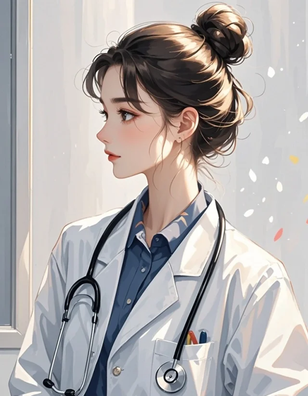 Ảnh anime nữ bác sĩ quyến rũ