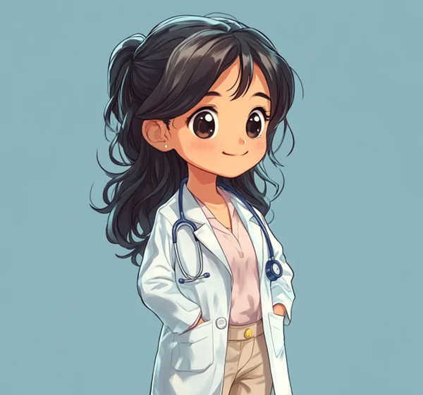 Ảnh anime bác sĩ nữ phong cách