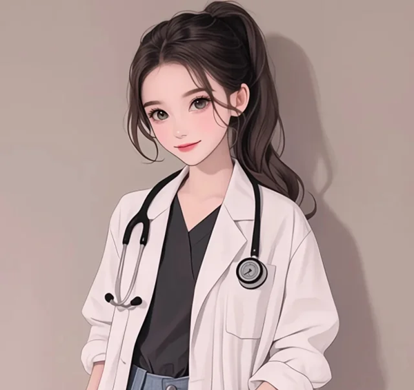 Hình anime bác sĩ nữ chuẩn HD