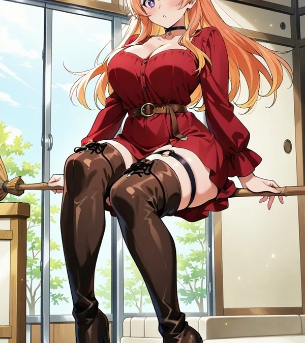 Ảnh gái anime to tròn trong tạo hình tinh nghịch