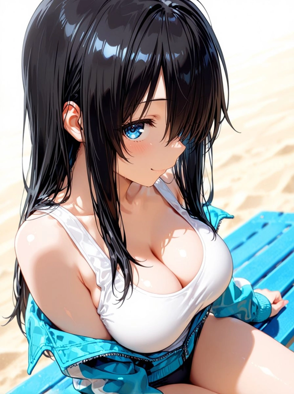 Anime girl dịu dàng với nụ cười tỏa nắng
