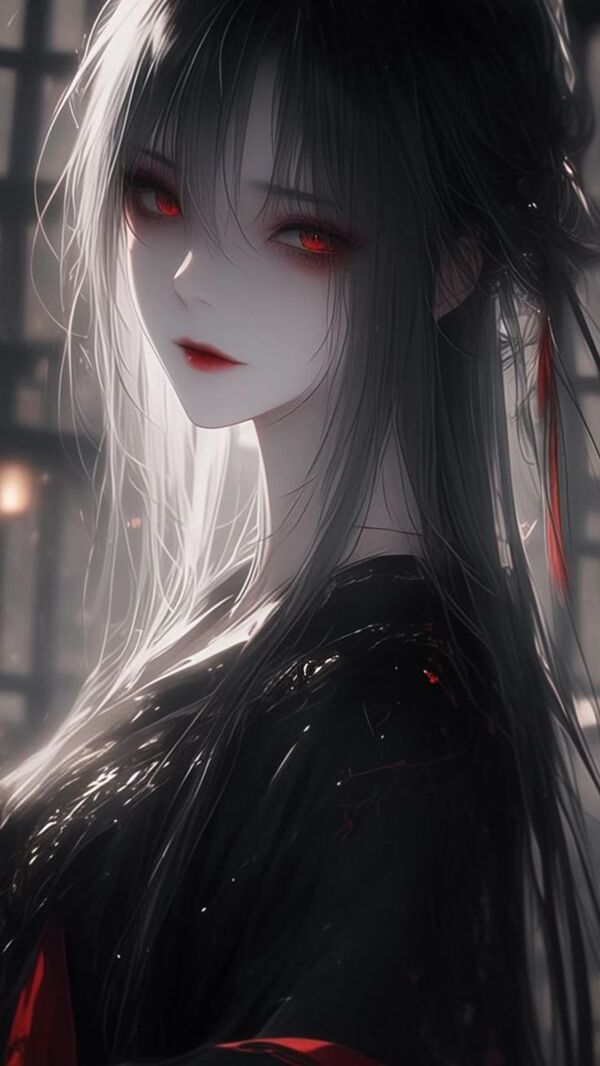 Ác quỷ anime nữ ngầu trong bóng tối