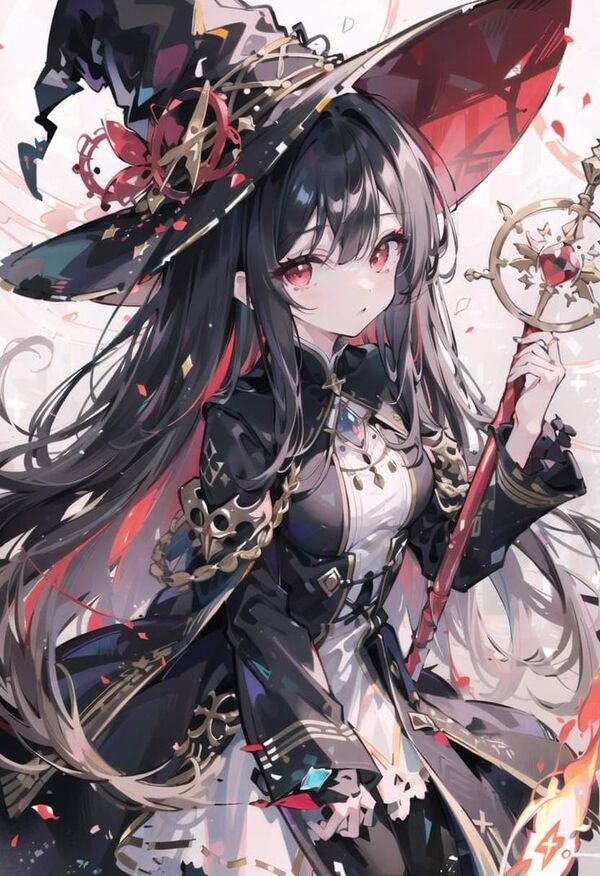 Anime phù thủy hóa phép trong rừng