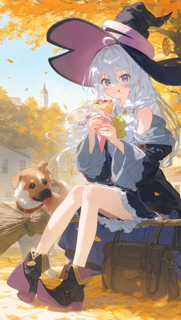 Anime phù thủy mỉm cười huyền bí