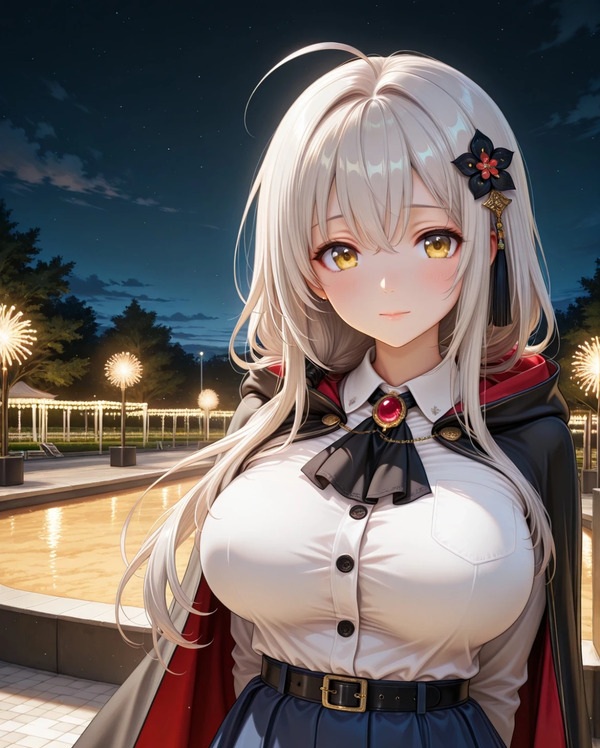 Ảnh anime nữ ngầu lòi giữa đêm