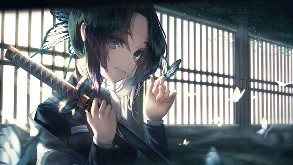 Ảnh anime thanh gươm diệt quỷ nhìn xa