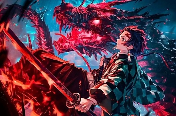 Ảnh anime thanh gươm diệt quỷ rực lửa