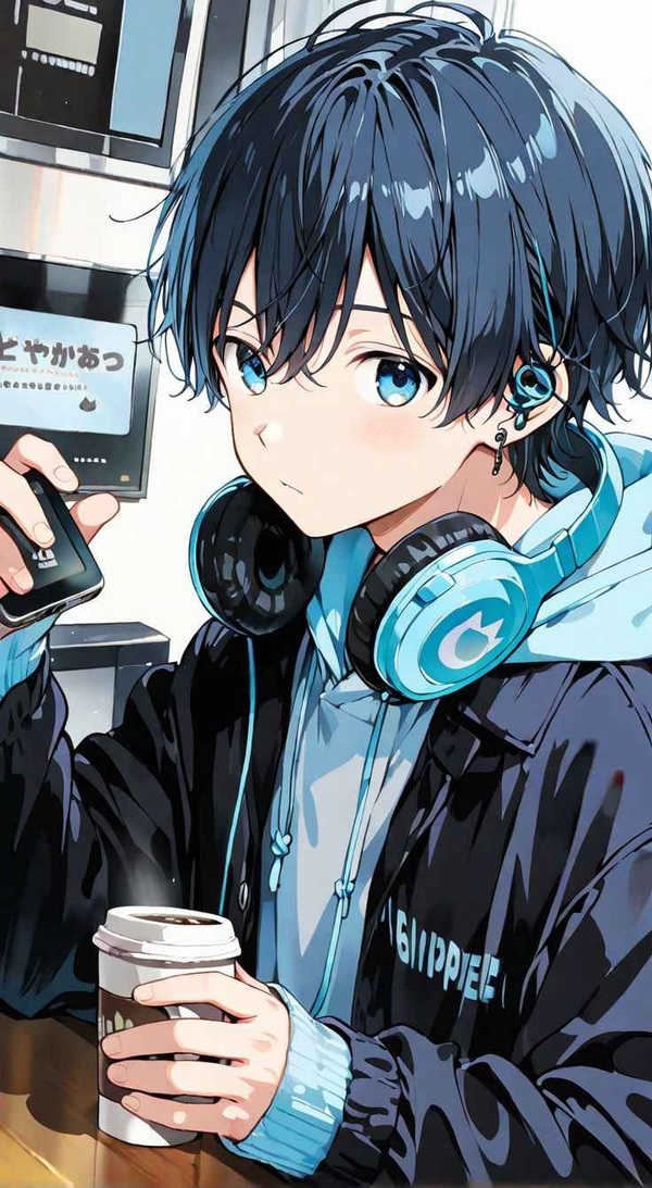 Ảnh anime trai đẹp tóc đen