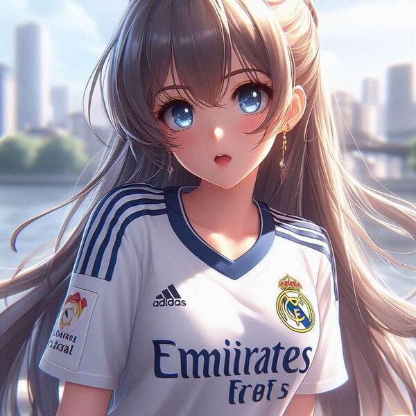 Anime cô gái đá bóng dễ thương 