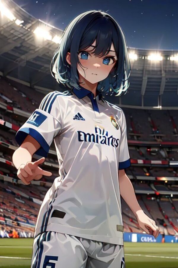 Anime đá bóng mặc áo hiện đại cuốn hút