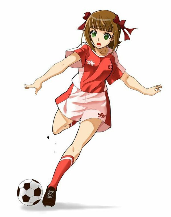Anime đá bóng tóc dài tung cú đá