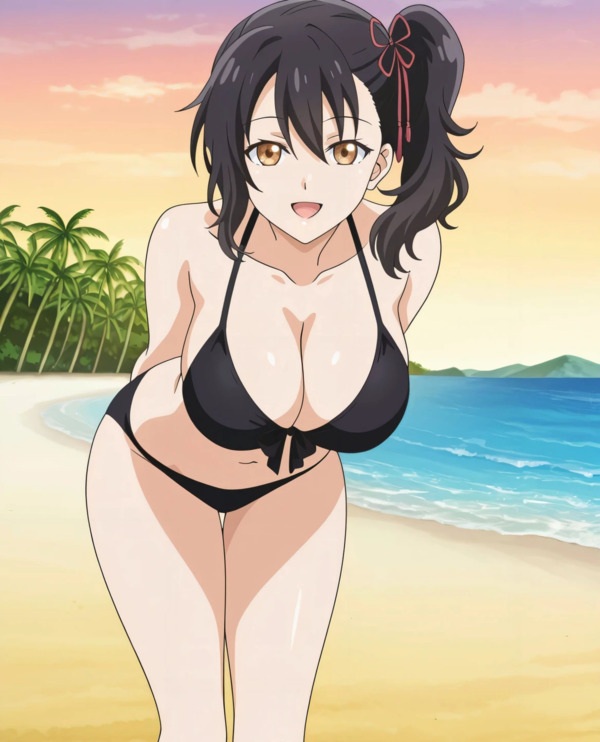 Anime nữ cosplay bikini bổ mắt