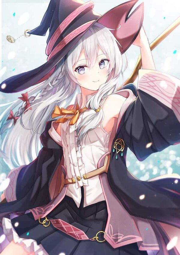 Anime phù thủy tóc trắng