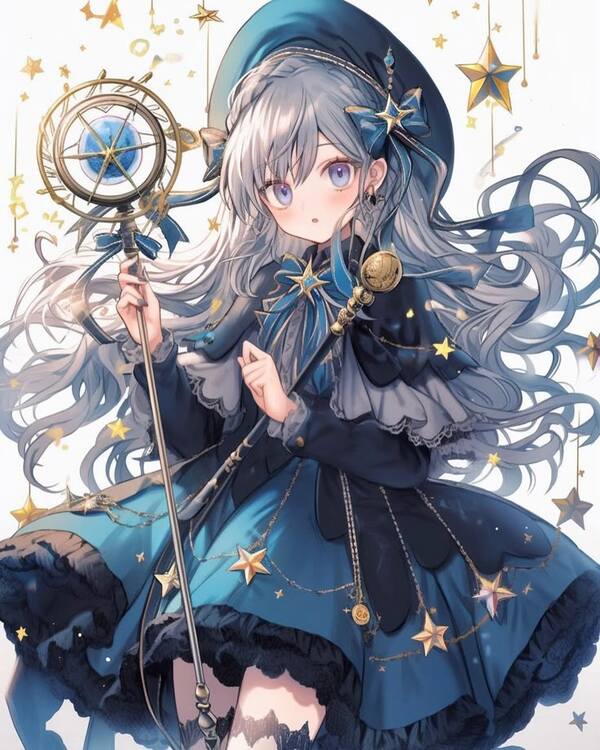 Anime phù thủy váy xanh