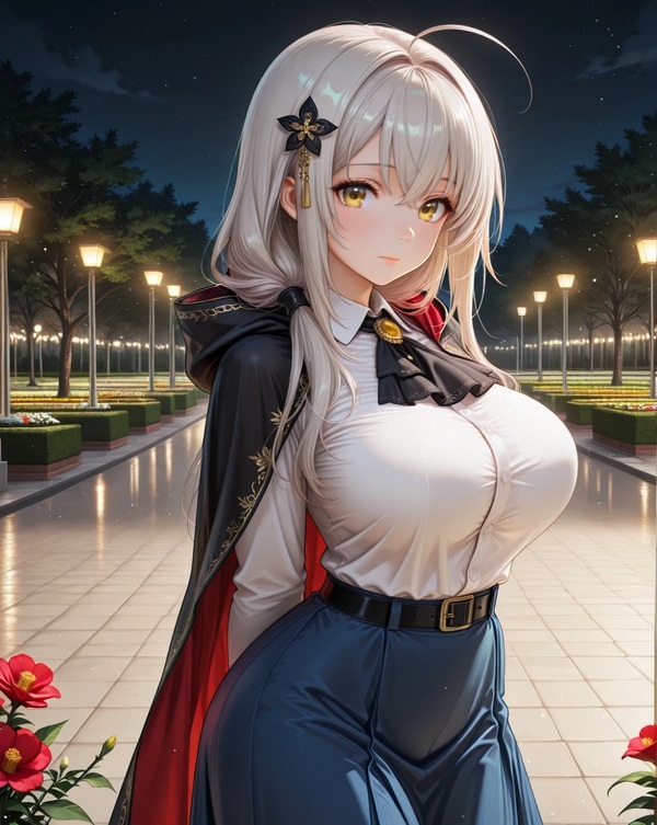 Hình anime nữ ngầu lòi đứng nghiêm