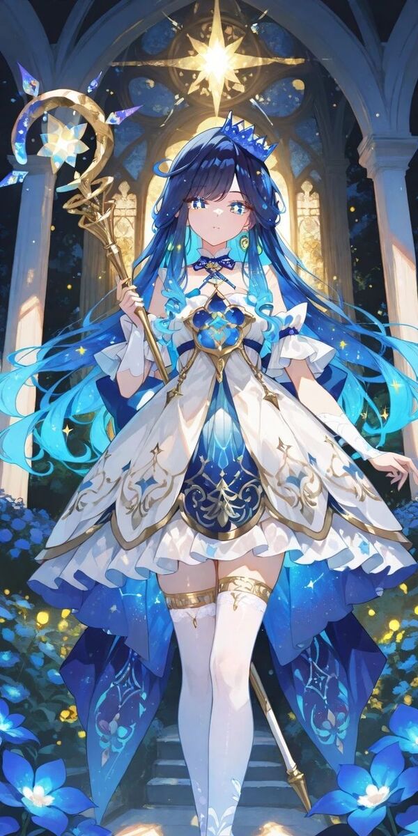 Hình anime phép thuật huyền bí và lãng mạn