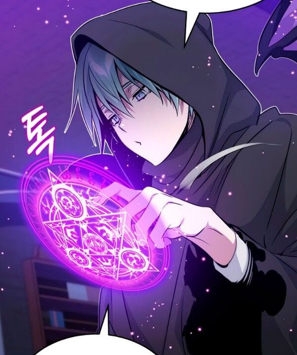 Hình anime phép thuật với hiệu ứng ma pháp