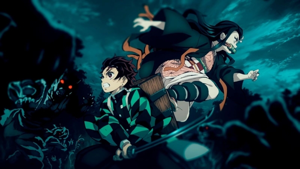 Hình anime thanh gươm diệt quỷ ngoài trời