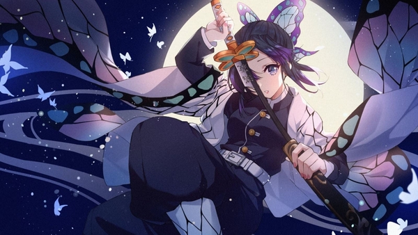 Hình anime thanh gươm diệt quỷ thiếu nữ