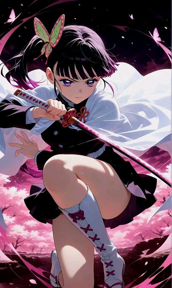 Hình nền anime gươm diệt quỷ phép thuật