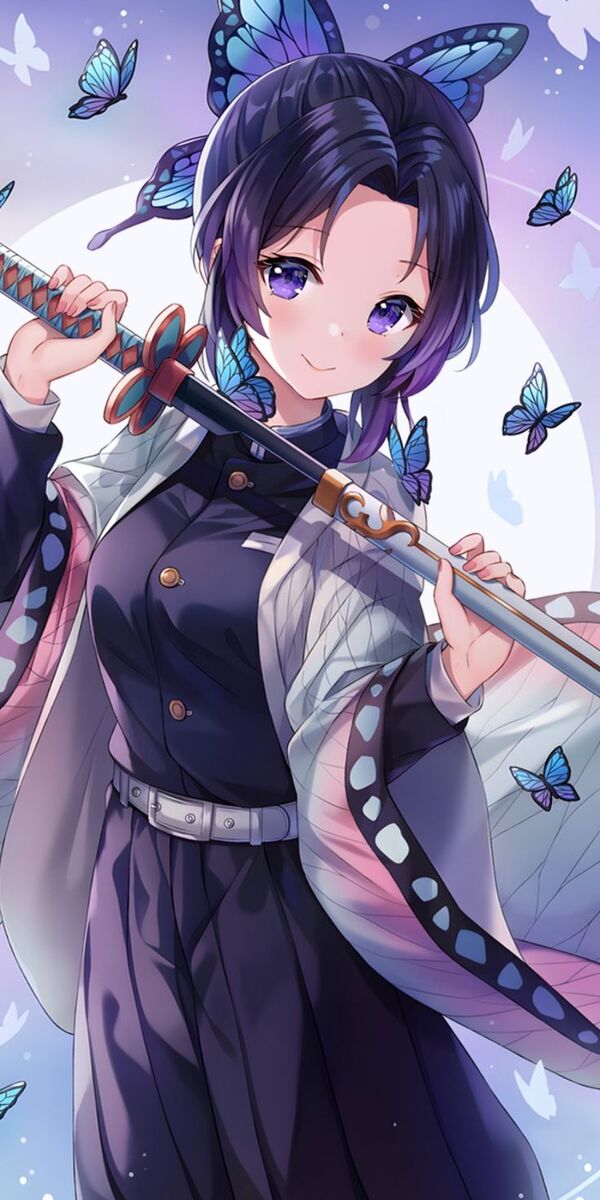 Hình nền anime gươm diệt quỷ rực rỡ