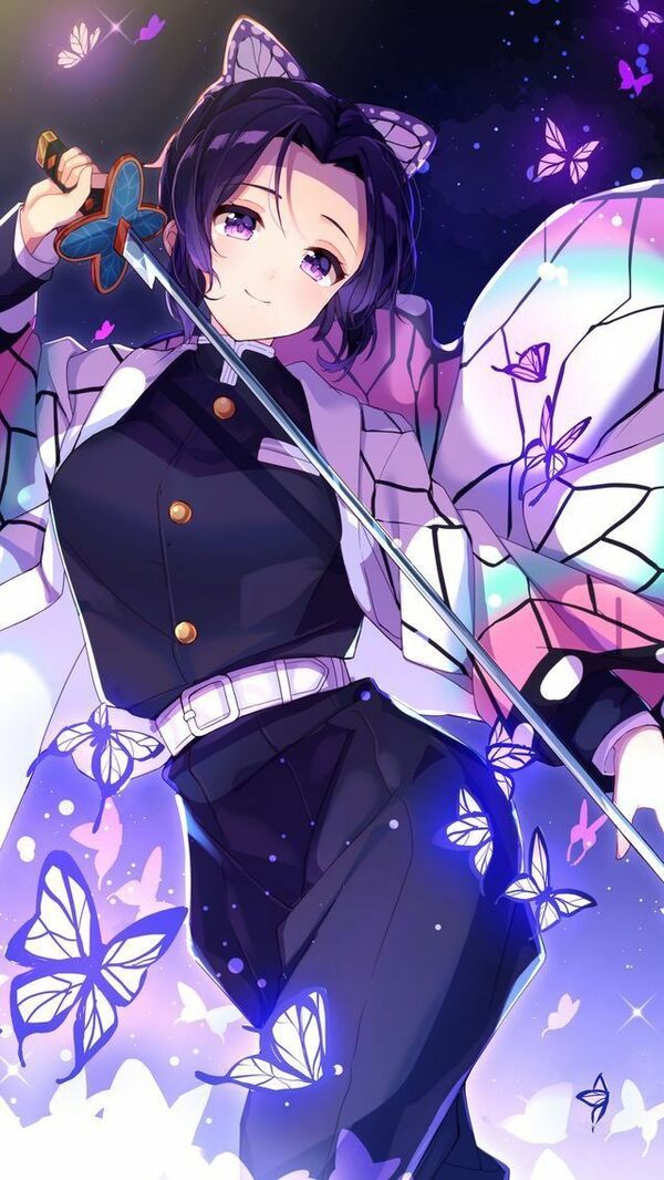 Hình nền anime gươm diệt quỷ tươi sáng
