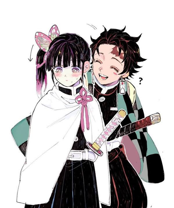 Hình nền anime thanh gươm diệt quỷ đôi