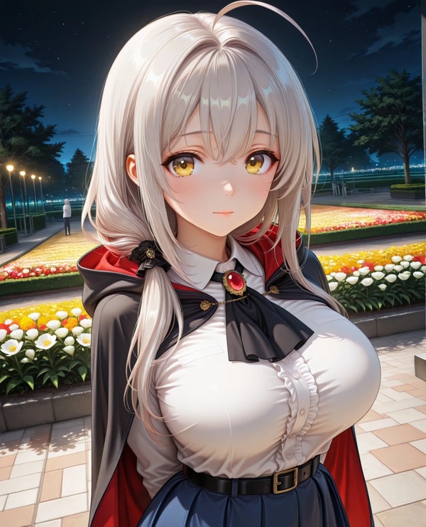 Nhân vật anime nữ ngầu lòi tóc bạc