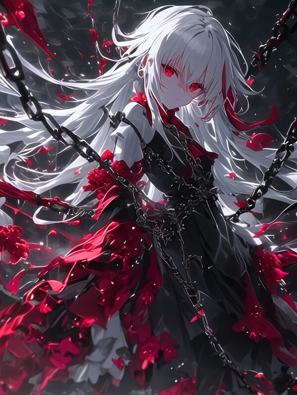 Anime ác quỷ nữ ngầu ánh sáng 