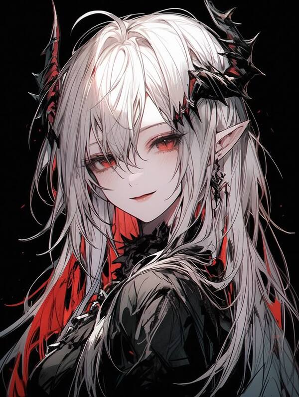 Anime nữ ác quỷ tóc dài cực ngầu